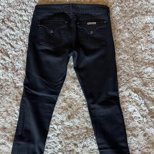 Hudson Size 31 Black Low Rise Skinny Flap Pocket Jeans